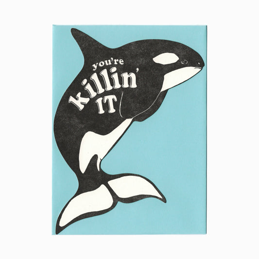 Gift Card Holder; Killin' It Killer Whale