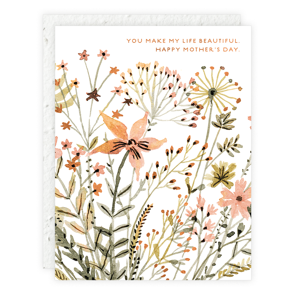 Mother's Day Card; Wildflowers | Seedlings