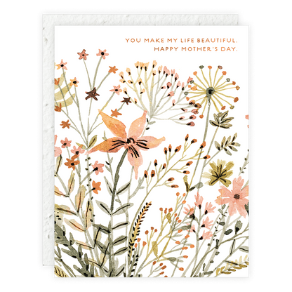 Mother's Day Card; Wildflowers | Seedlings