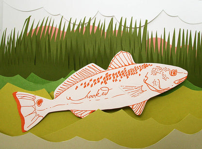 Gift Card Holder; Hooked Fish