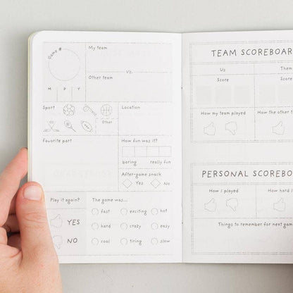 Mini Journal; Kid's Game Passport (Green)
