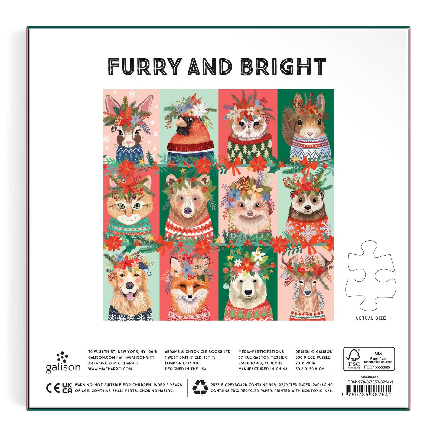 Jigsaw Puzzle; Furry And Bright (500 Piece)