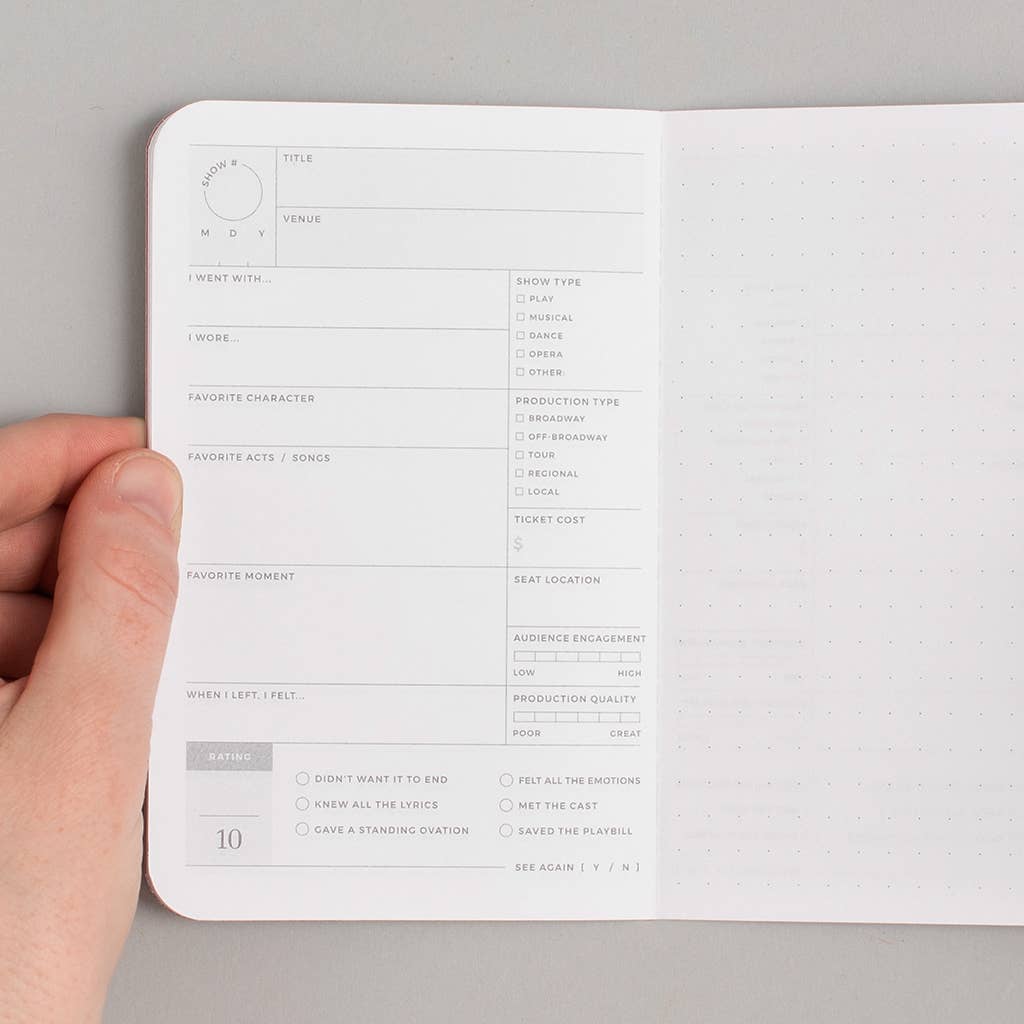 Mini Journal; Show Passport (Burgundy)
