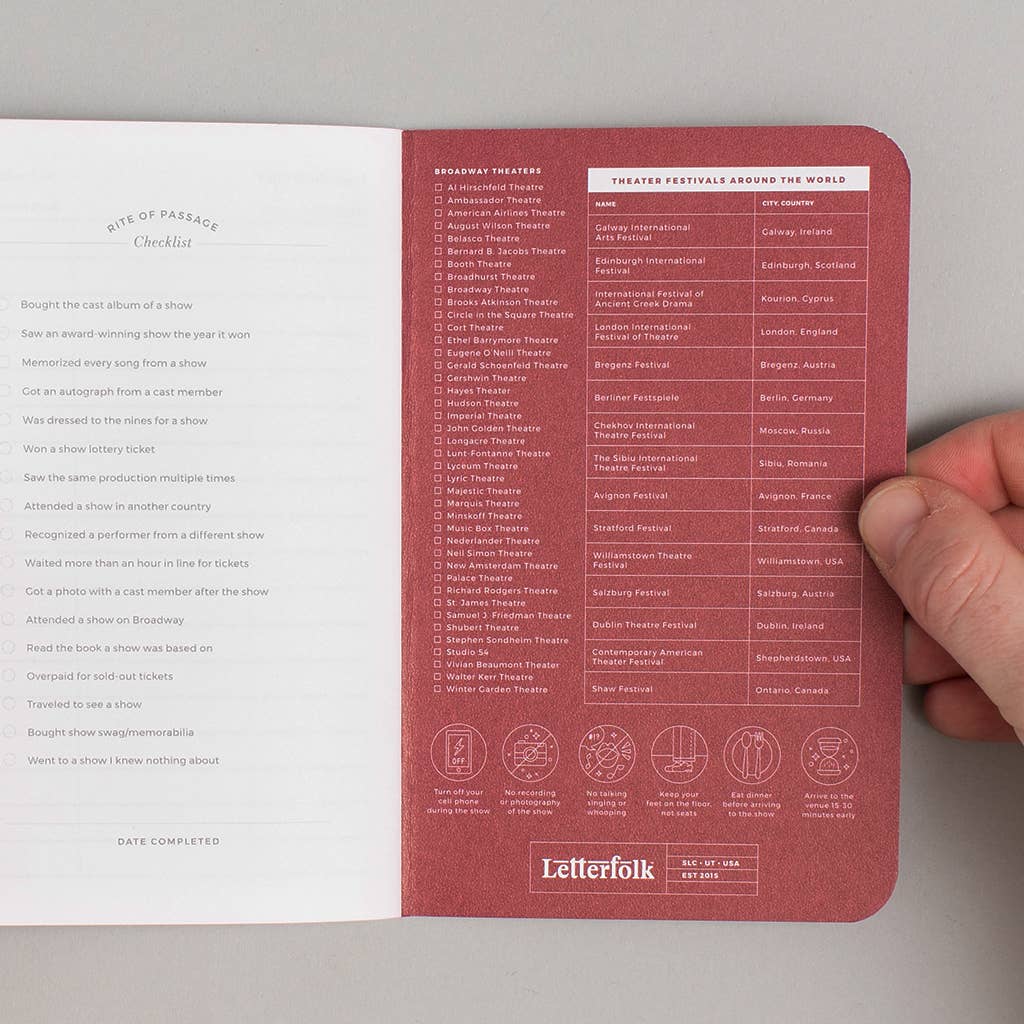 Mini Journal; Show Passport (Burgundy)