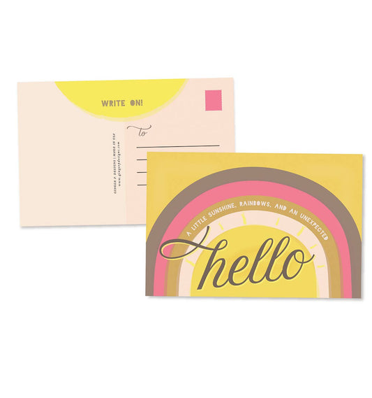 Postcard Set; Hello Sunshine (Set of 10) By Ginger P. Designs