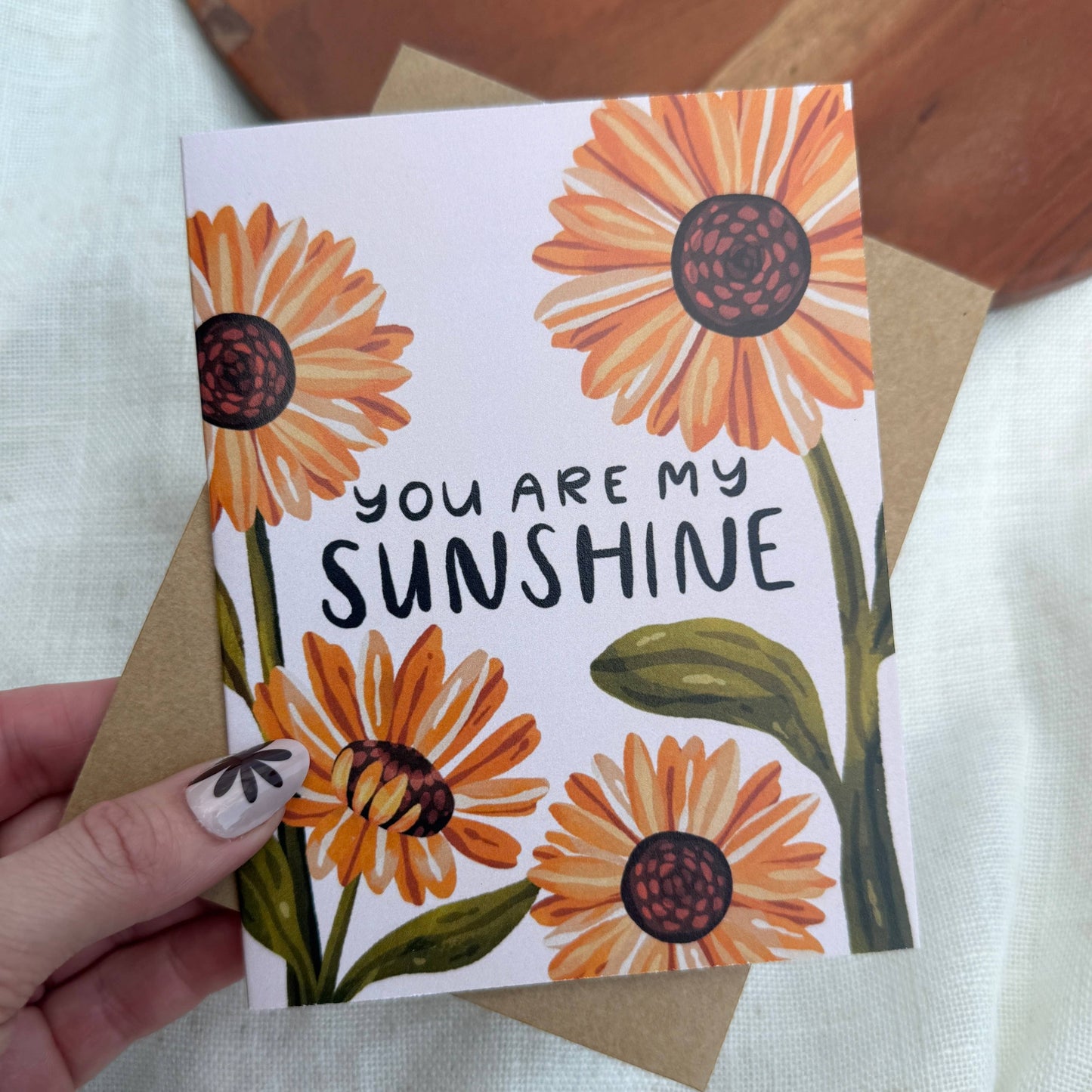 Encouragement Card; "You are my Sunshine"