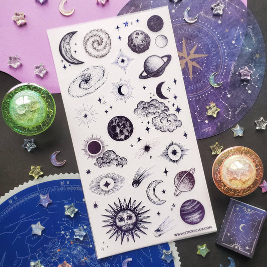 Sticker Sheet; Out of Orbit