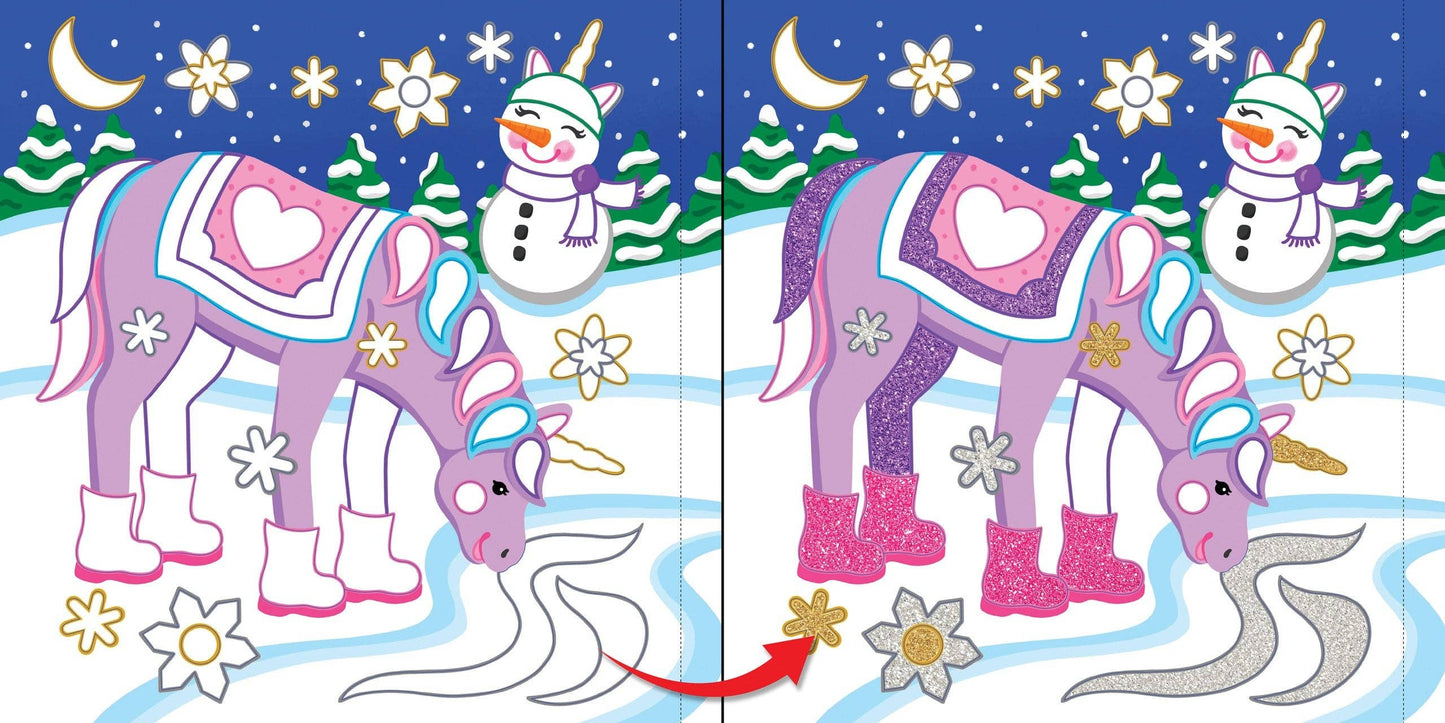 Color-By-Foil Sticker Book - Unicorns