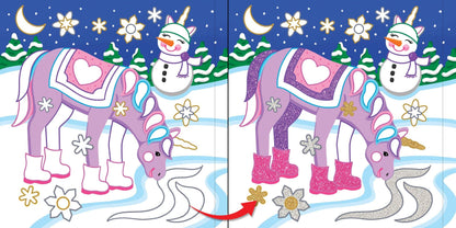 Color-By-Foil Sticker Book - Unicorns