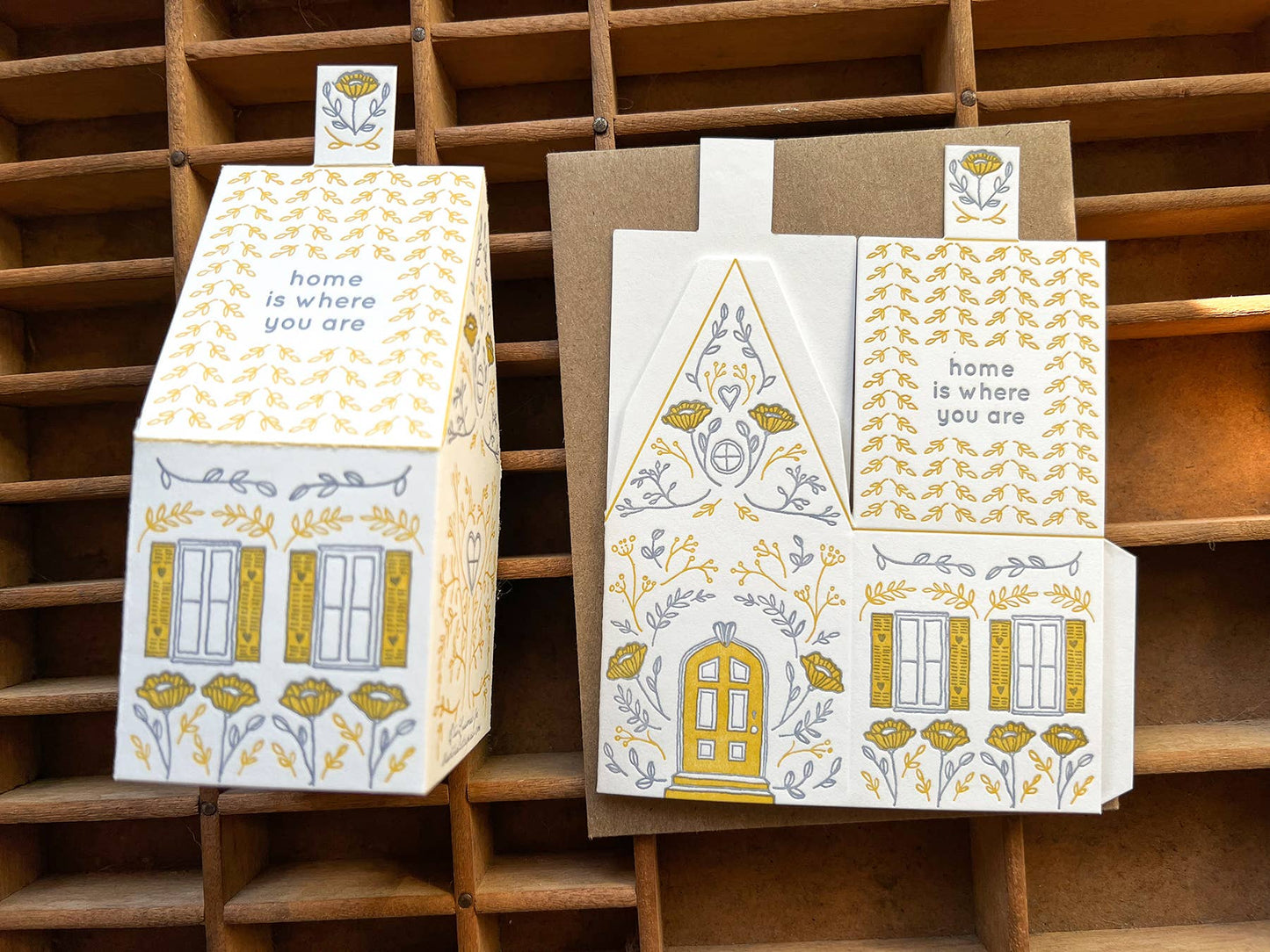 Love Card; Home Is Where You Are (3D House Card)
