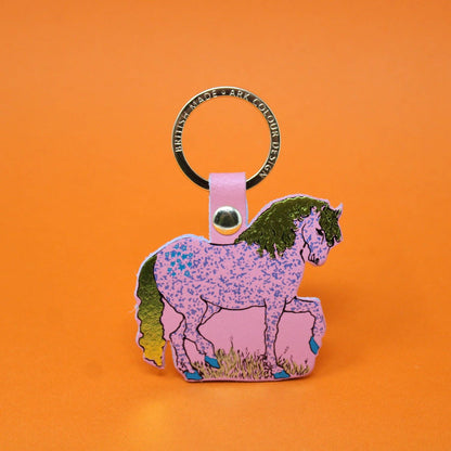 Leather Key Fob; Horse | Ark Colour Design