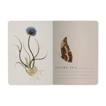 A6 Passport Notebook; Symmetrical Flora - BV by Bruno Visconti