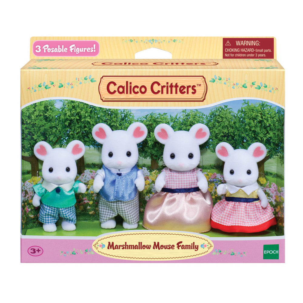 Calico Critters; Marshmallow Mouse Family