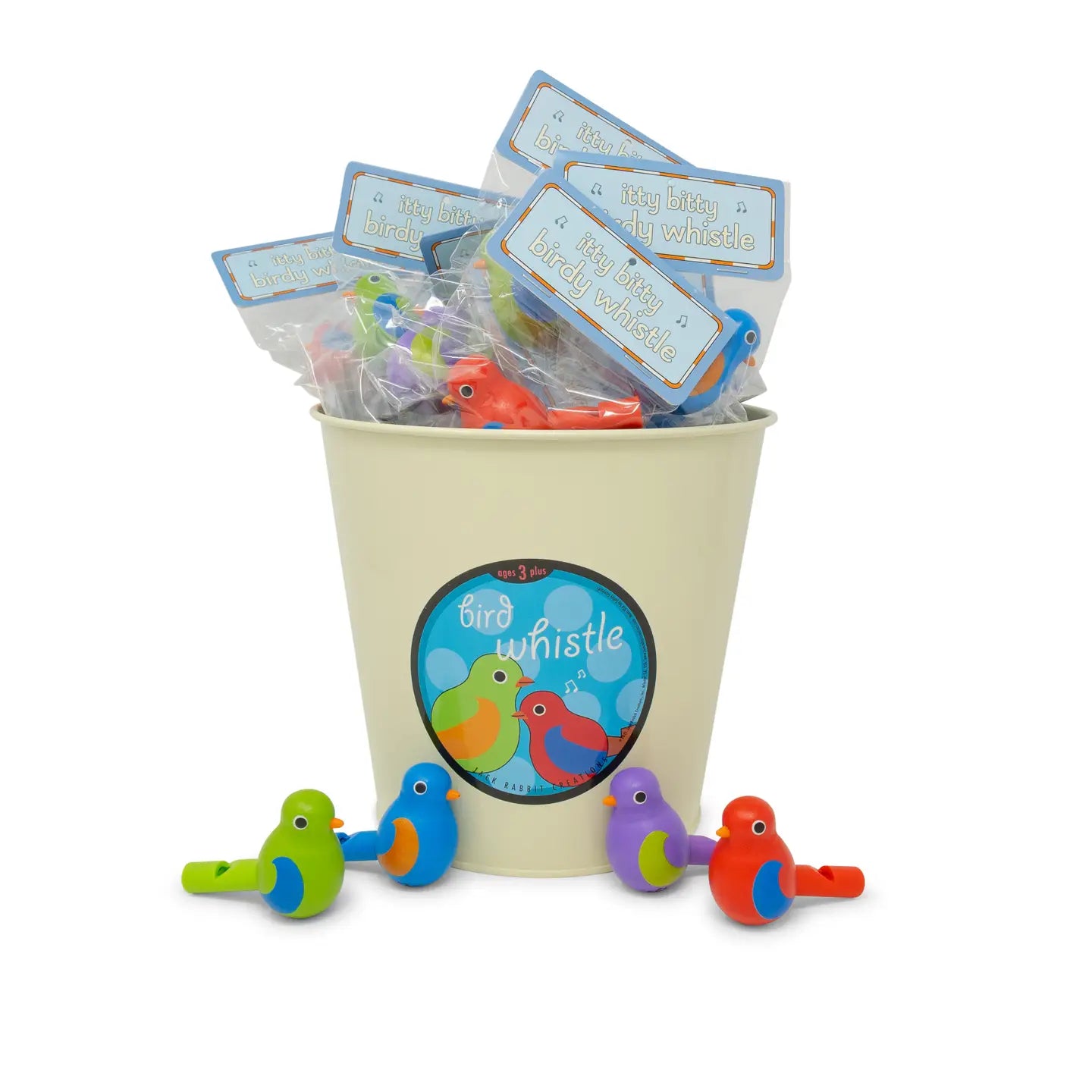 Itty Bitty Bird Whistles (4 Solid Colors)