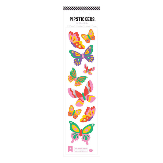 Pipsticks Sticker Sheet; Electric Butterflies