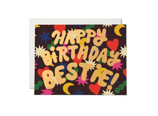 Birthday Card; Rainbow Charms (Blank Inside)