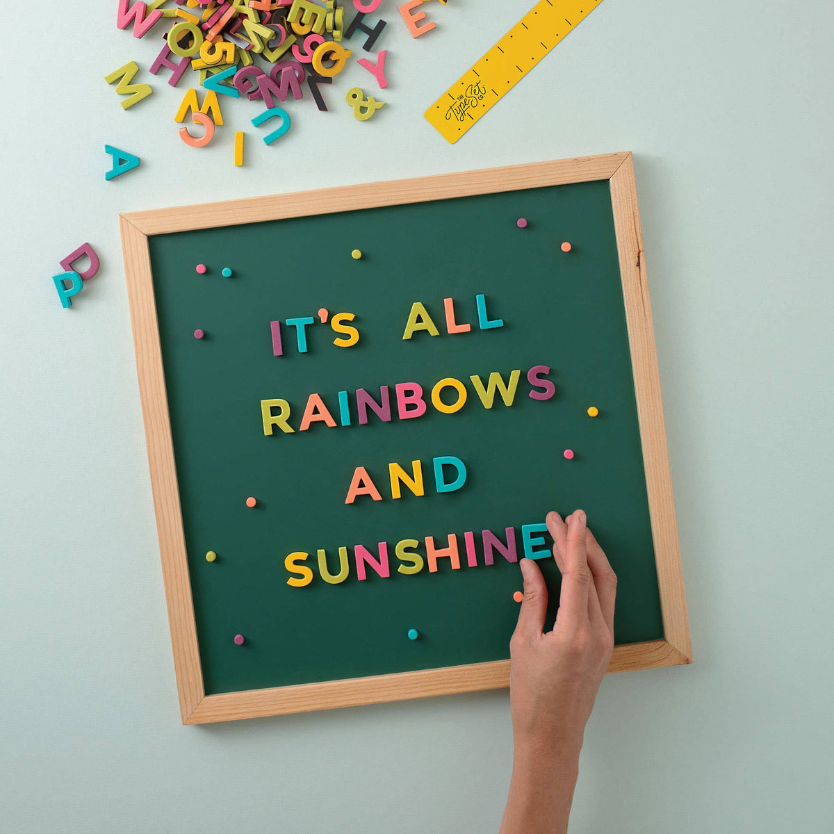 Magnetic Letters; Rainbow Pop | The Type Set Co.