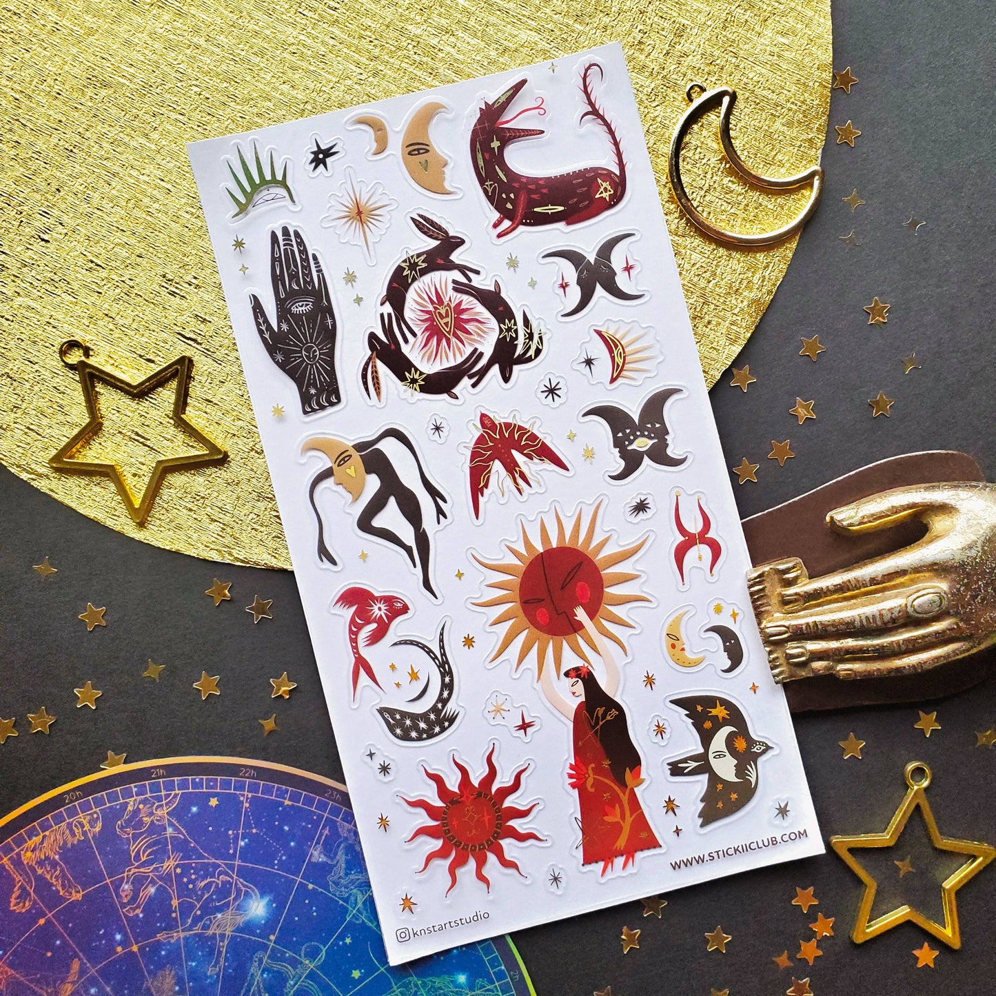 Sticker Sheet; Cosmic Solstice