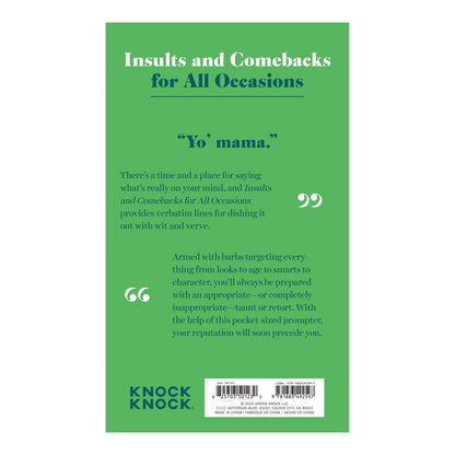 Insults & Comebacks Lines for All Occasions