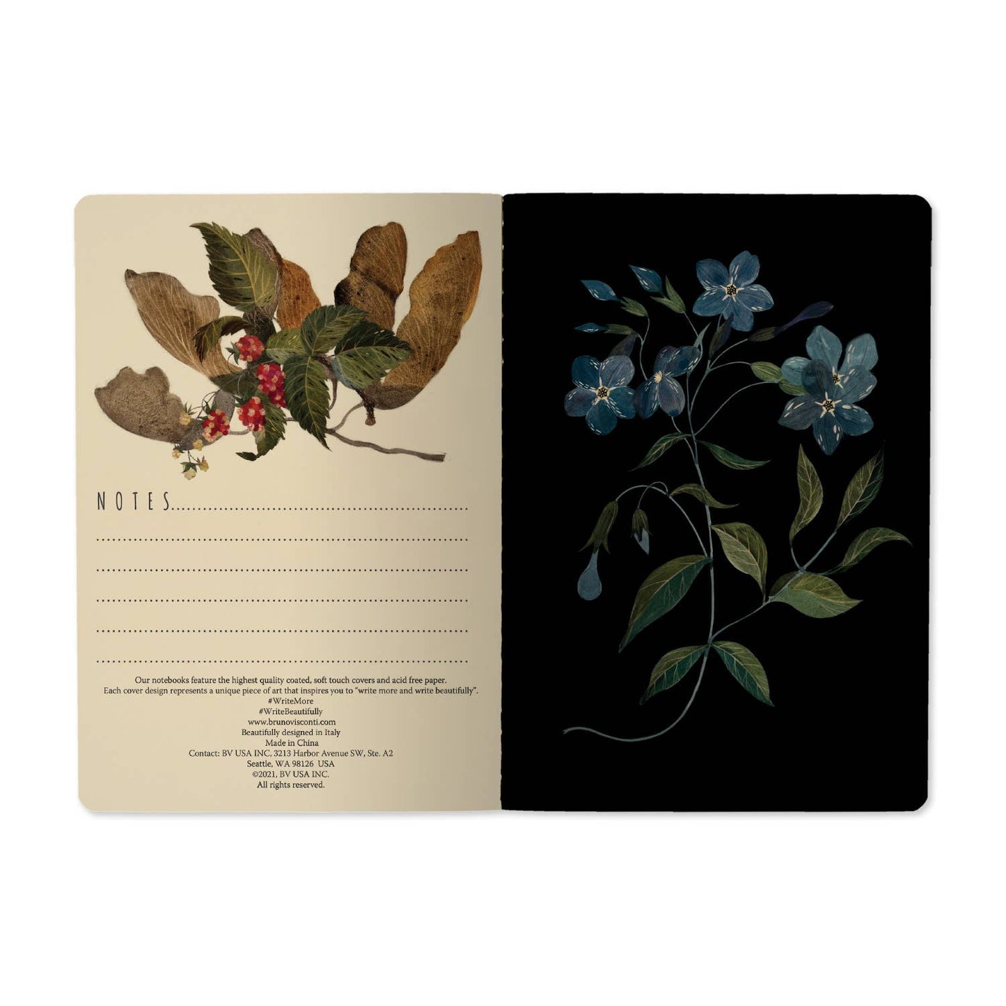 Notebook; Forest Flowers