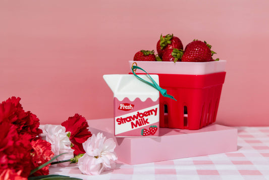 Ornament; Strawberry Milk (Ceramic)
