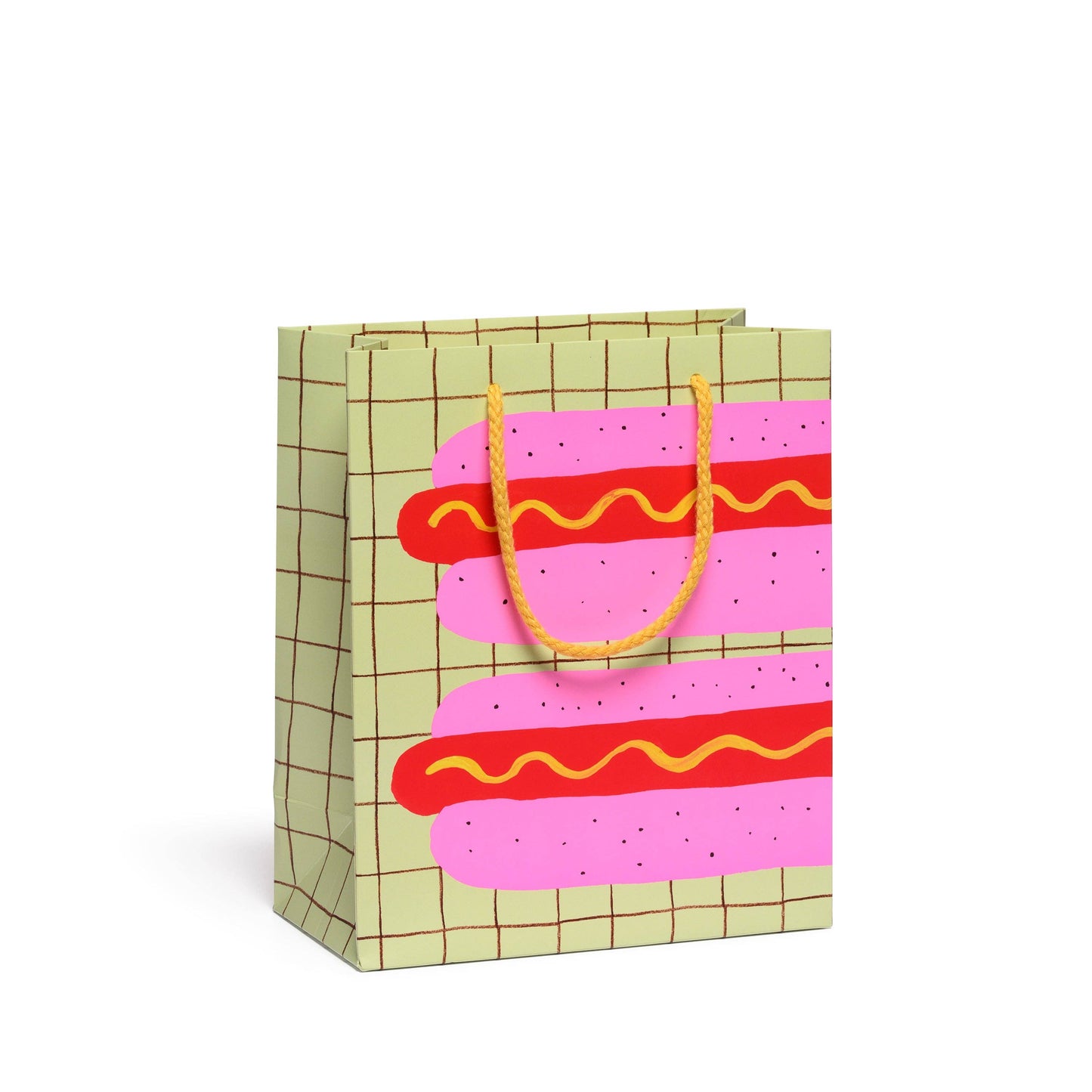 Medium Gift Bag; Neon Hot Dog