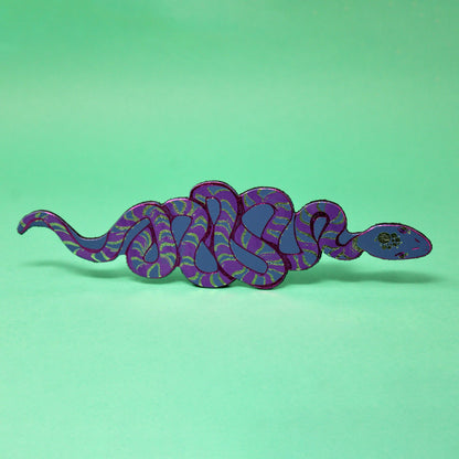 Leather Bookmark; Snake | Ark Colour Design