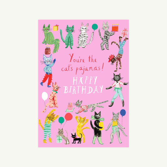 Birthday Card; Cats Pajamas