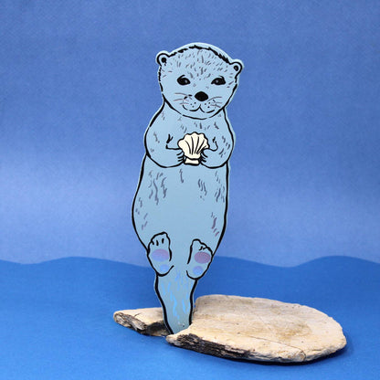 Leather Bookmark; Otter | Ark Colour Design