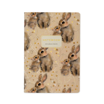 A5 Notebook; Bunnies | BV by Bruno Visconti