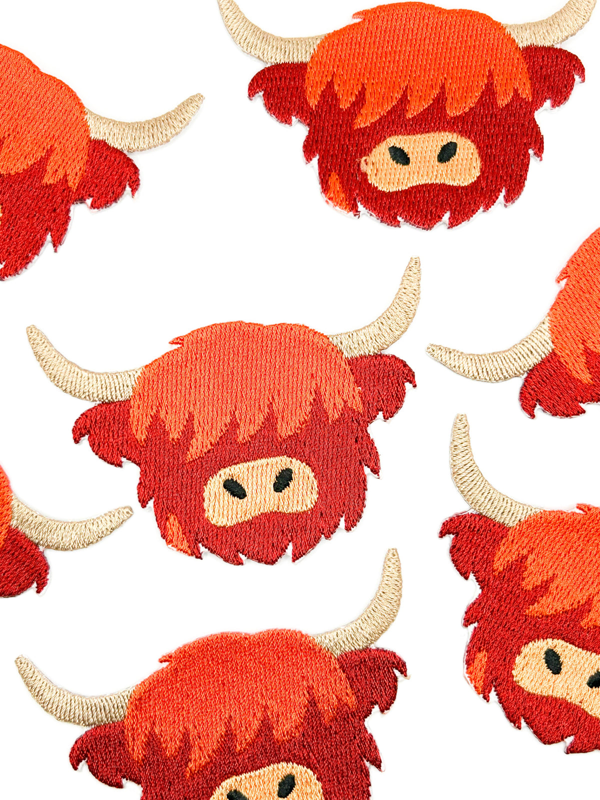 Iron-On Patch; Highland Cow | Field Trip Threads