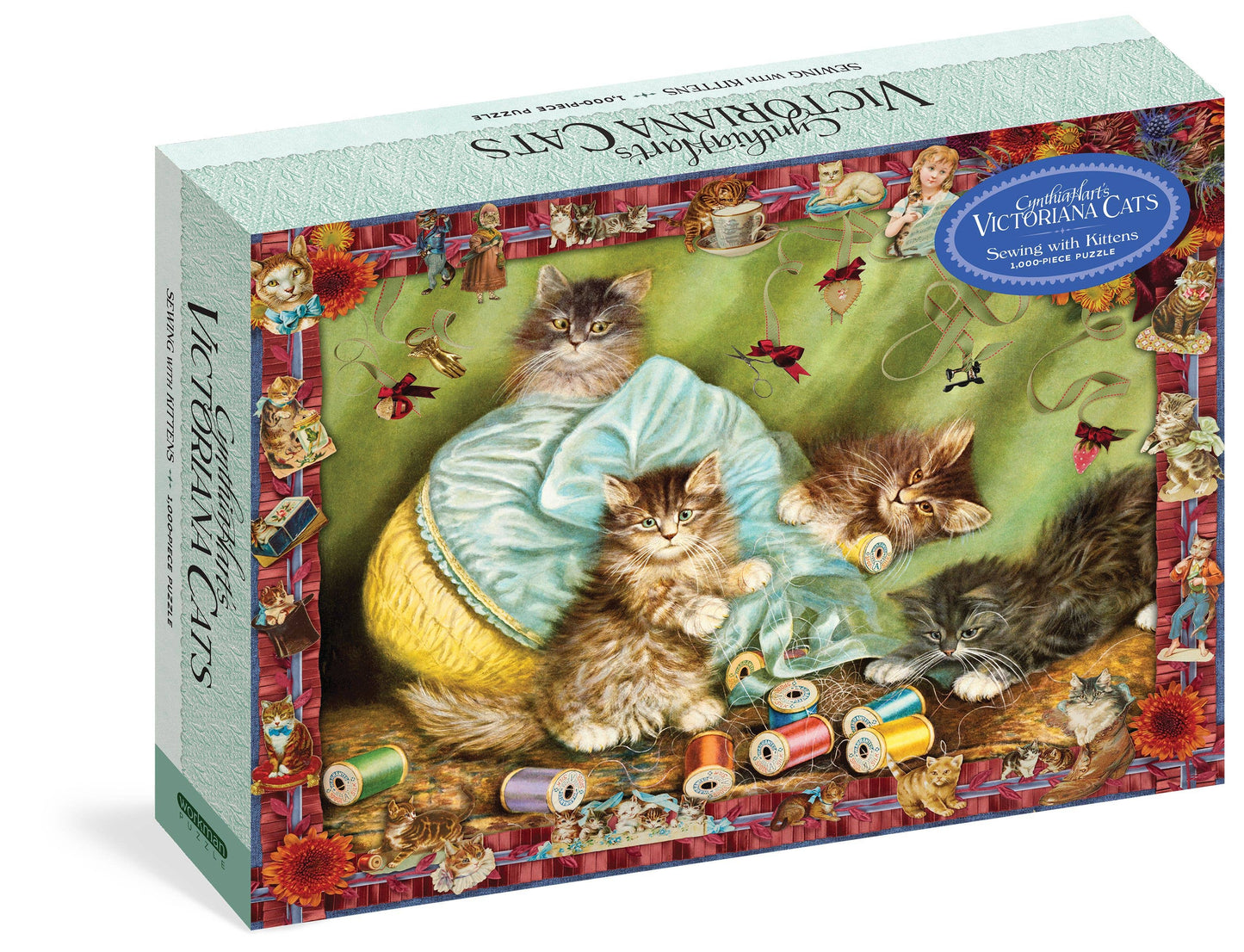 Jigsaw Puzzle; Cynthia Hart's Victoriana Cats (1,000-Piece Puzzle)
