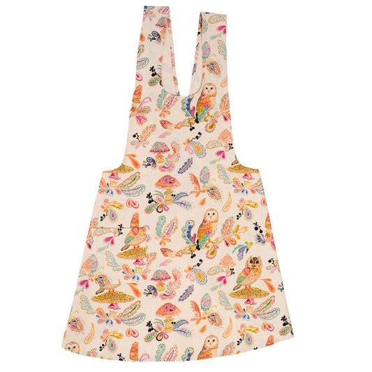 Pinafore Apron; Paisley Forest By BETSY OLMSTED
