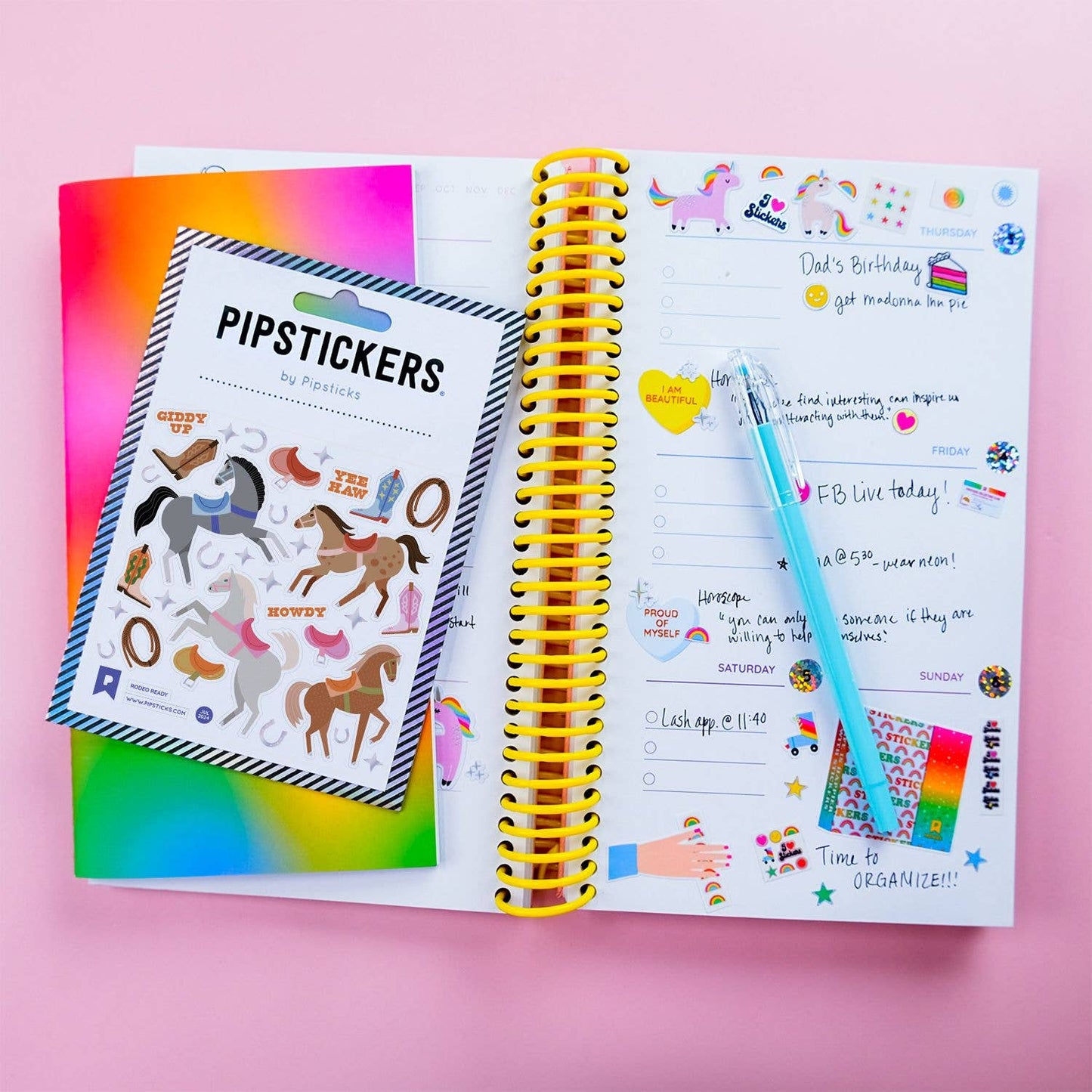 Pipsticks Sticker Sheet; Rodeo Ready