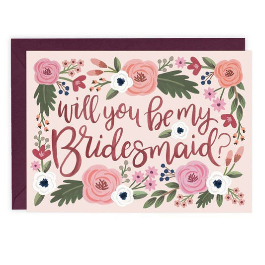 Wedding Card; Will You Be My Bridesmaid?