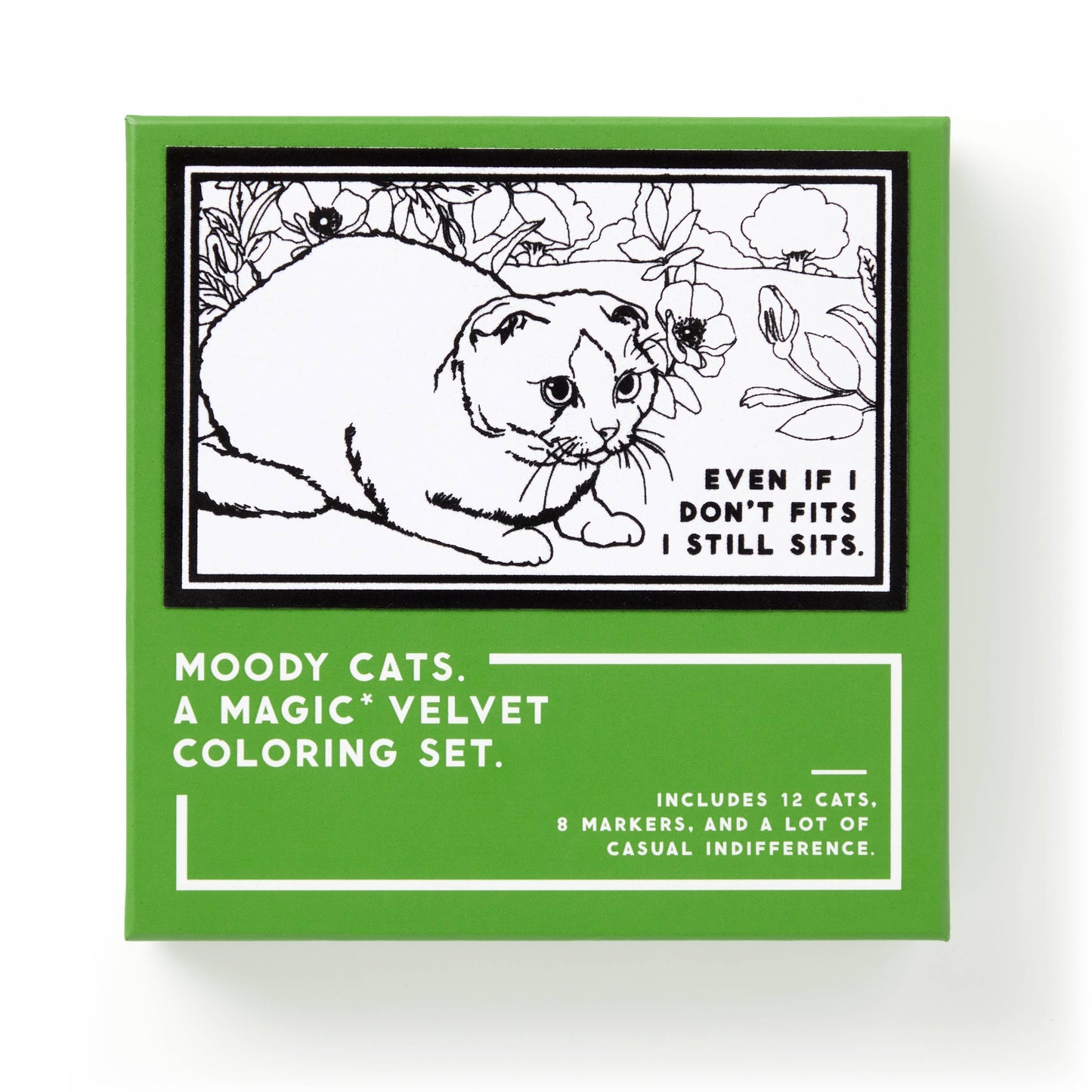 Velvet Coloring Set; Moody Cats Magic