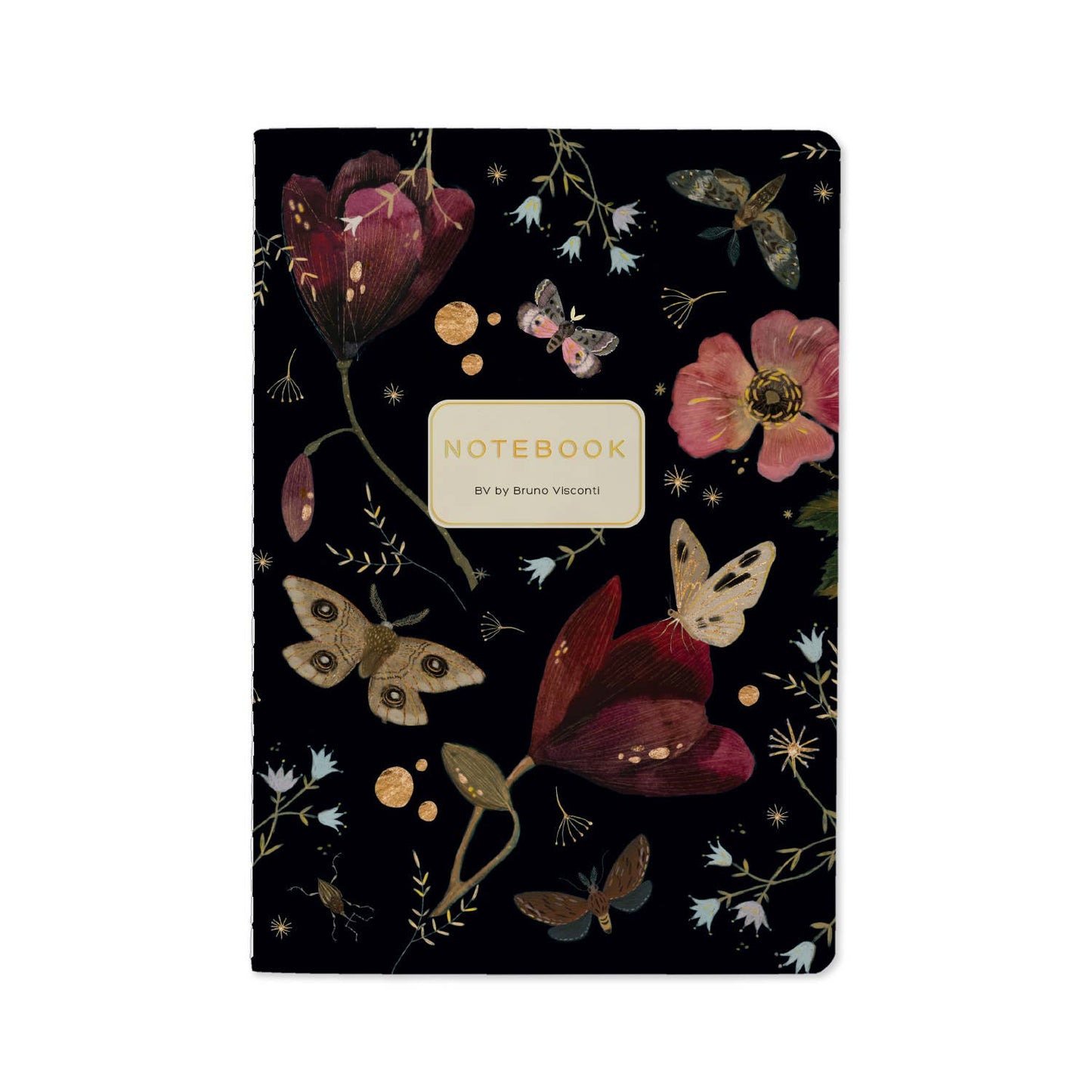 Notebook; Butterflies and Night Flowers (A5 Size) BV by Bruno Visconti