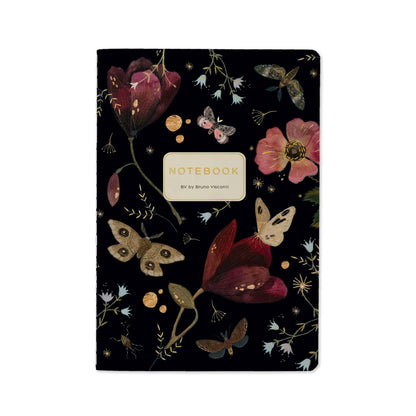 Notebook; Butterflies and Night Flowers (A5 Size) BV by Bruno Visconti