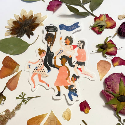 Vinyl Sticker; Girl Gang