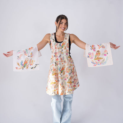 Tea Towel; Paisley Barn Owl By BETSY OLMSTED