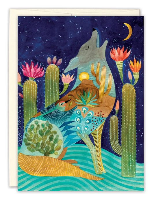 Greeting Card; Coyote (Blank Card)