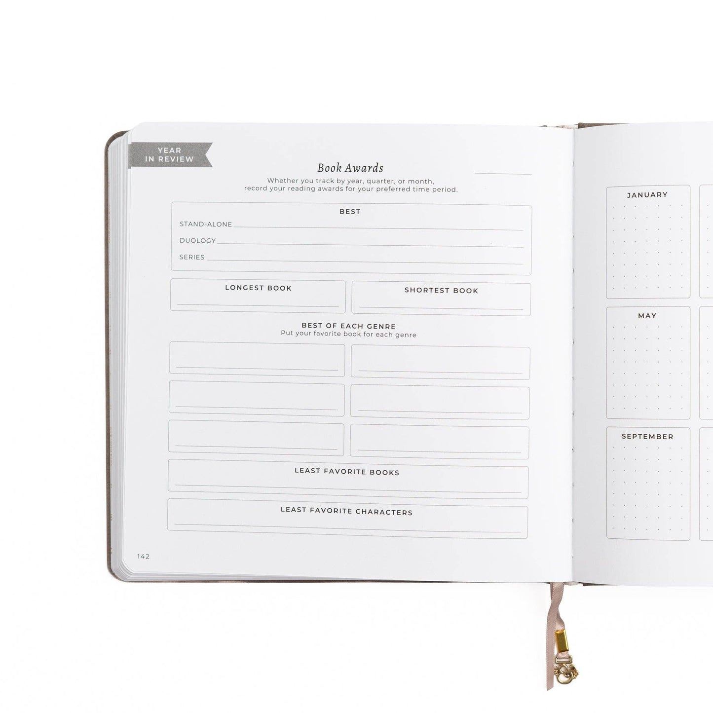Reading Journal; Vintage Library in Lilac