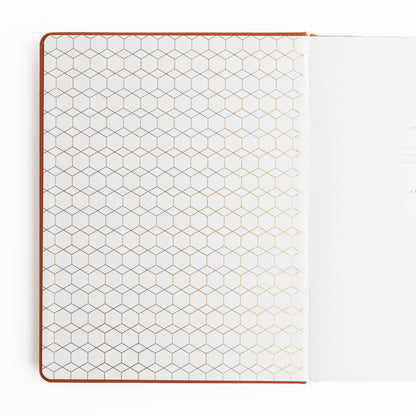 Notebook; Keeper of Bees in Rust Letter Size Dot Grid | Archer and Olive