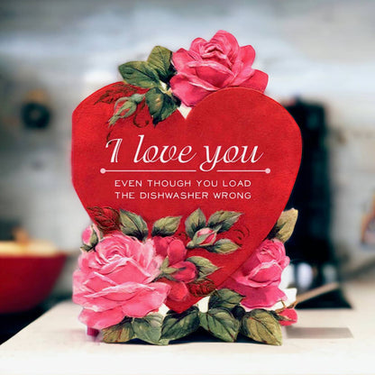 Love Card; Dishwasher Loading Joke