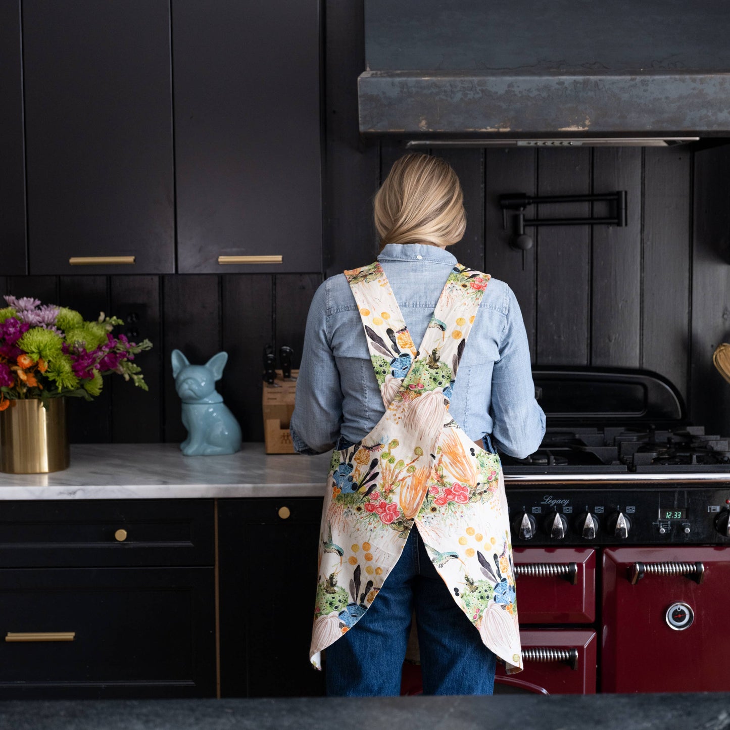Pinafore Apron; Lichen Jungle By BETSY OLMSTED