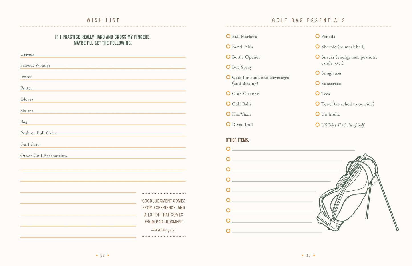 Prompted Journal; The Ultimate Golf Journal