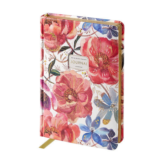 Journal; Heaven Flowers (A5 Vegan Leather Hardcover)