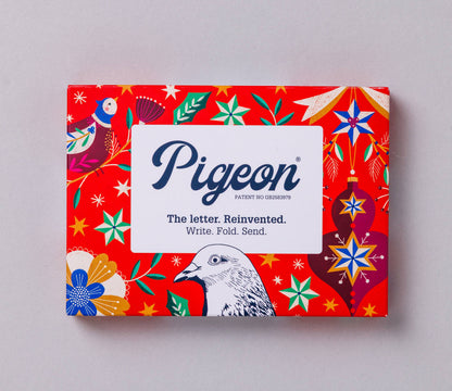 Folding Letter Set; Festive Pigeon | Pigeon Posted