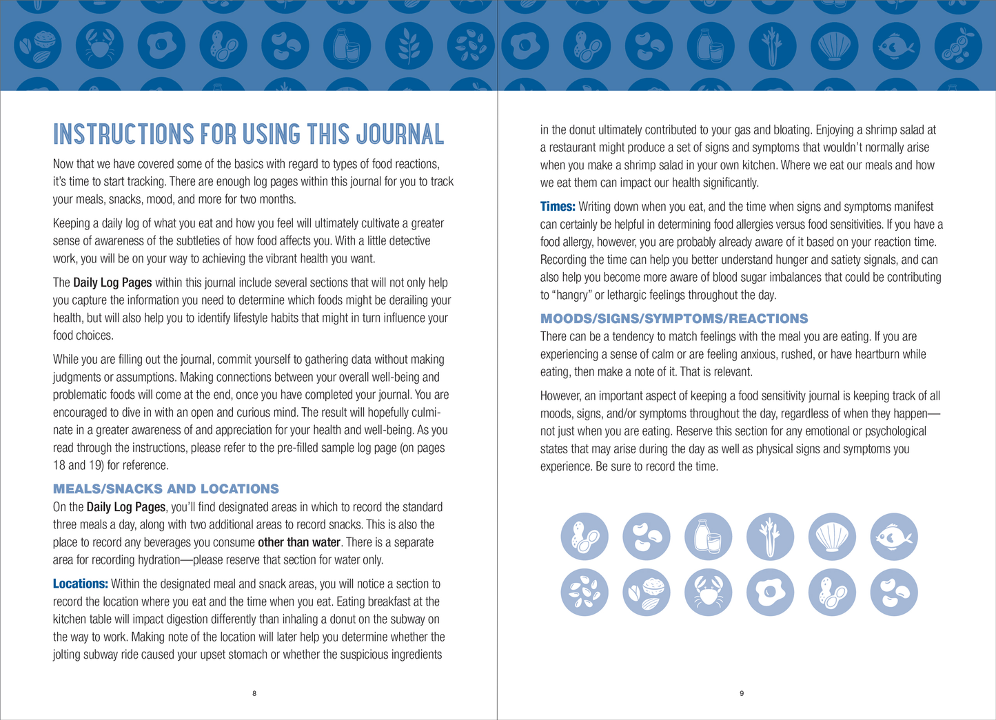 Prompted Journal; Food Sensitivity Journal