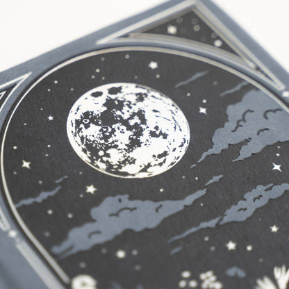 Dot Grid Notebook; Moonlit Garden (B5 Size)